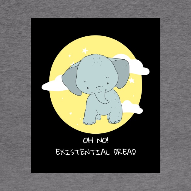 Oh no! Existential dread cute elephant funny meme by Los Babyos